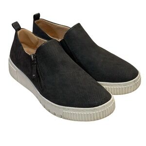 Soul Naturalizer Turner Slip On Sneakers Womens 9M Black Perforated Comfort Shoe